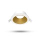Collerette basse luminance rond/rond blanc/doré pour spot ÉCLAT II