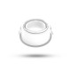 Collerette basse luminance rond/rond blanc/blanc pour spot ÉCLAT II