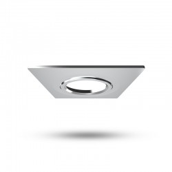 Collerette carrée aluminium inclinable pour spot ÉCLAT II