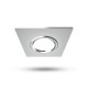 Collerette carrée aluminium inclinable pour spot ÉCLAT II