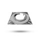 Collerette carrée aluminium inclinable pour spot ÉCLAT II