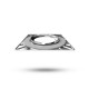 Collerette carrée aluminium fixe pour spot ÉCLAT II