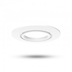 Collerette rond blanc inclinable pour spot ÉCLAT II