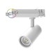 Spot LED sur Rail Blanc 25W 3000K 2750 LM IRC90 adaptateur rail 3 allumages