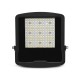 Projecteur LED Asymétrique Noir 100W 3000K - Garantie 5 ans
