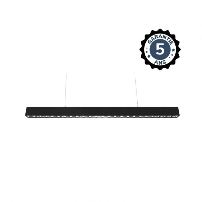 Linéaire LED Noir 1500mm 50W 4000K DALI/PUSH UGR19 - Garantie 5 ans