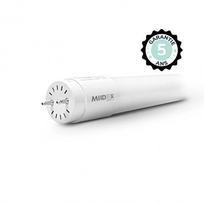 Tube LED T8 6W 4000K 600 mm P/N même côté Starter - Garantie 5 ans