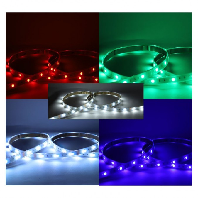 Bandeau LED RGB6000K 5m 60 LED/m 9W/m IP67 - 24V