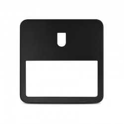 Collerette asymétrique ouverture Noire pour QUADRA 280 x 280 x 50 mm
