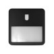 Collerette asymétrique ouverture Noire pour QUADRA 280 x 280 x 50 mm
