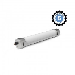 Tubulaire LED Intégrées Opale Traversant 17W 3000K - Garantie 5 ans