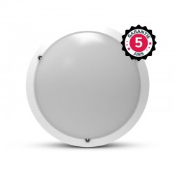 Hublot LED Blanc Détecteur RF Ø300 20W 3000K - Garantie 5 ans