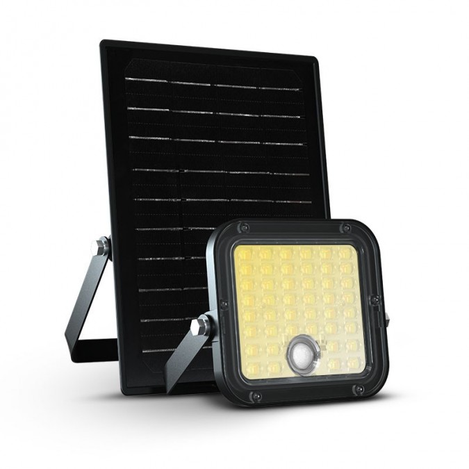 Projecteur LED Solaire Asymétrique avec Détecteur IR 10W 2CCT IP65 Télécommande