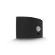 Applique Murale Noire Ronde LED Solaire 5W 3000K Détecteur IR