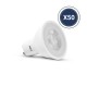 Ampoule LED GU10 Spot 7W 3000K 38 - Pack de 50