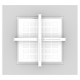 Écarteur d'isolant blanc pour dalle et downlight - Pack de 2