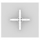 Écarteur d'isolant blanc pour dalle et downlight - Pack de 2
