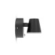 Applique Murale Orientable LED Noir Détecteur IR 12,5W 3000K