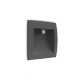 Spot encastrable LED balise 140 x 140 mm 6,5W Rectangle 3000K IP65 Détecteur IR