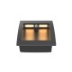 Spot encastrable LED balise 140 x 140 mm 6,5W Rectangle 3000K IP65 Détecteur IR