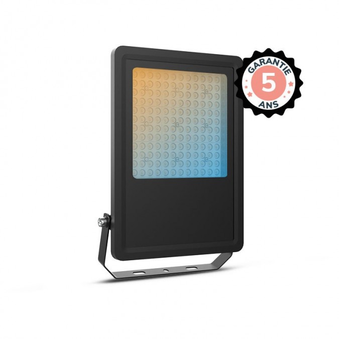 Projecteur LED Noir 100W CCT IP65 - Garantie 5 ans