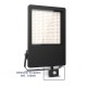 Projecteur LED Noir 200W CCT IP65 - Garantie 5 ans