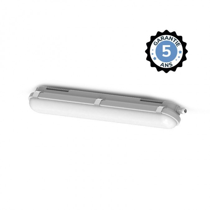 Étanche LED Intégrées Détecteur & Préavis d'extinction 650mm 15-19W 4000K IP65 - Garantie 5 ans