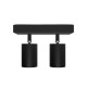 Applique orientable 2 spots noir GU10 x2