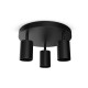 Applique orientable 3 spots noir GU10 x3