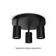 Applique orientable 3 spots noir GU10 x3
