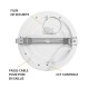Plafonnier LED Blanc Ø170 mm 12W CCT DIMMABLE