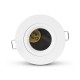 Support plafond BBC Rond Blanc avec douille automatique Ø90 mm