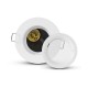 Support plafond BBC Rond Blanc avec douille automatique Ø90 mm