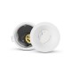 Support plafond BBC Rond Blanc Basse Luminance avec douille automatique Ø90 mm