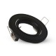 Support plafond Rond Orientable Noir Ø86 mm