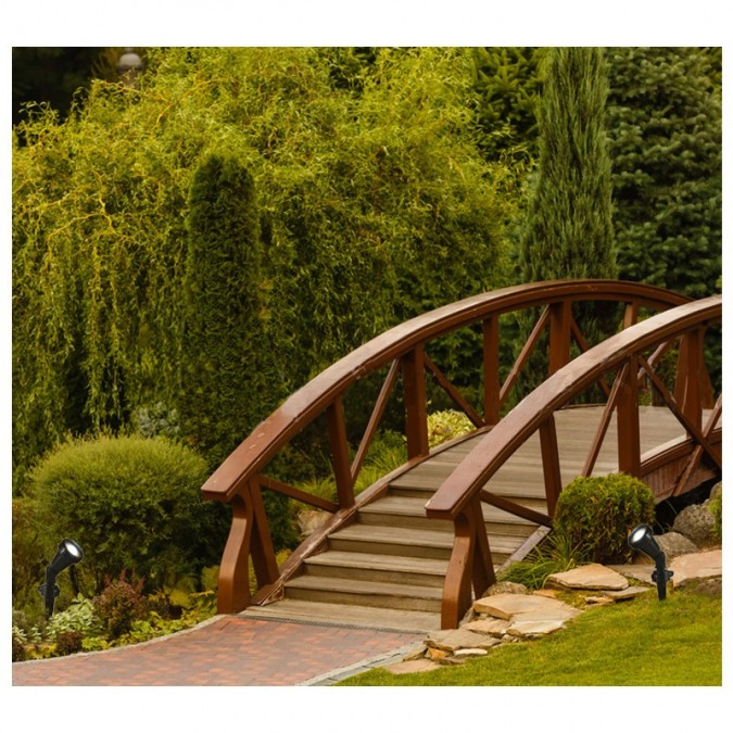 Projecteur Piquet (sans ampoule) 230V GU10 Noir IP54