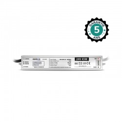 Alimentation pour LED 45W - 24V DC - IP67 - Garantie 5 ans