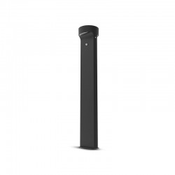 Potelet Solaire LED Rond 6W 3000K Noir 950 mm Détecteur IR
