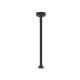 Potelet Solaire LED Rond 6W 3000K Noir 950 mm Détecteur IR