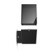 Applique Murale Rectangulaire Noir E27 x1