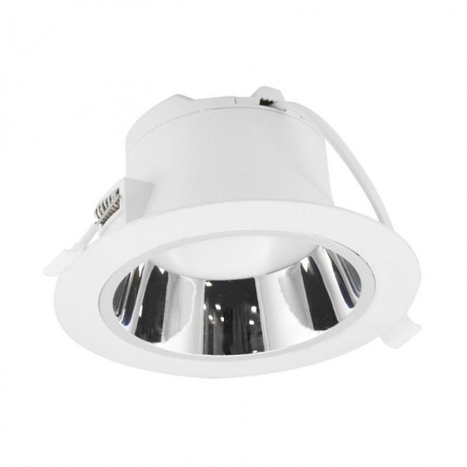 Downlight LED Blanc/Argenté rond Basse Luminance Ø190mm 20W 6000K