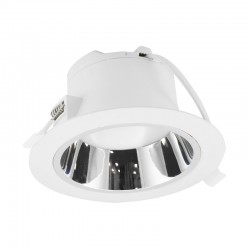 Downlight LED Blanc/Argenté rond Basse Luminance Ø230mm 25W 6000K