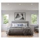 Plafonnier LED Blanc Ø128 6W 3000K