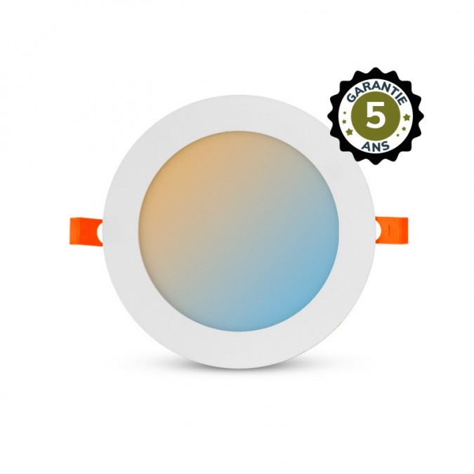 Plafonnier LED Blanc Ø175 12W CCT - Garantie 5 ans