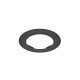 Collerette plat noir pour downlight CYNIUS 9W-10W