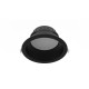 Collerette basse luminance noir pour downlight CYNIUS 15W