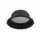 Collerette basse luminance noir pour downlight CYNIUS 21-24W