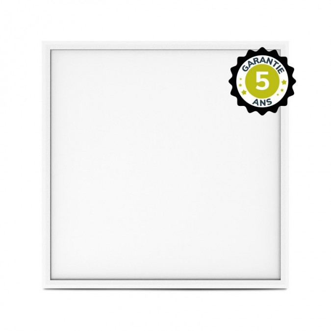 Dalle LED Blanc Backlit 595 x 595 mm 20W 4000K 180 lm/W - Garantie 5 ans