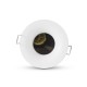 Support plafond BBC Rond Blanc Basse Luminance avec douille automatique Ø85 mm