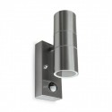 Applique Murale GU10 x 2 Détecteur Inox 316 L